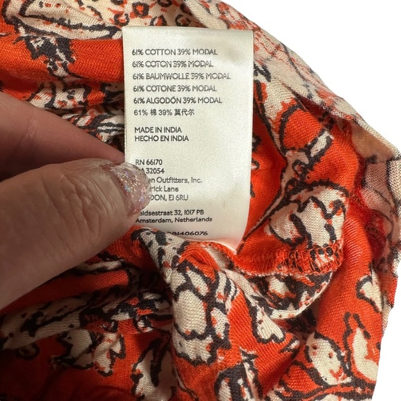 NWOT Free People Say The Word Ruched Long Sleeve V-Neck Top XS ruby red combo - Picture 12 of 14